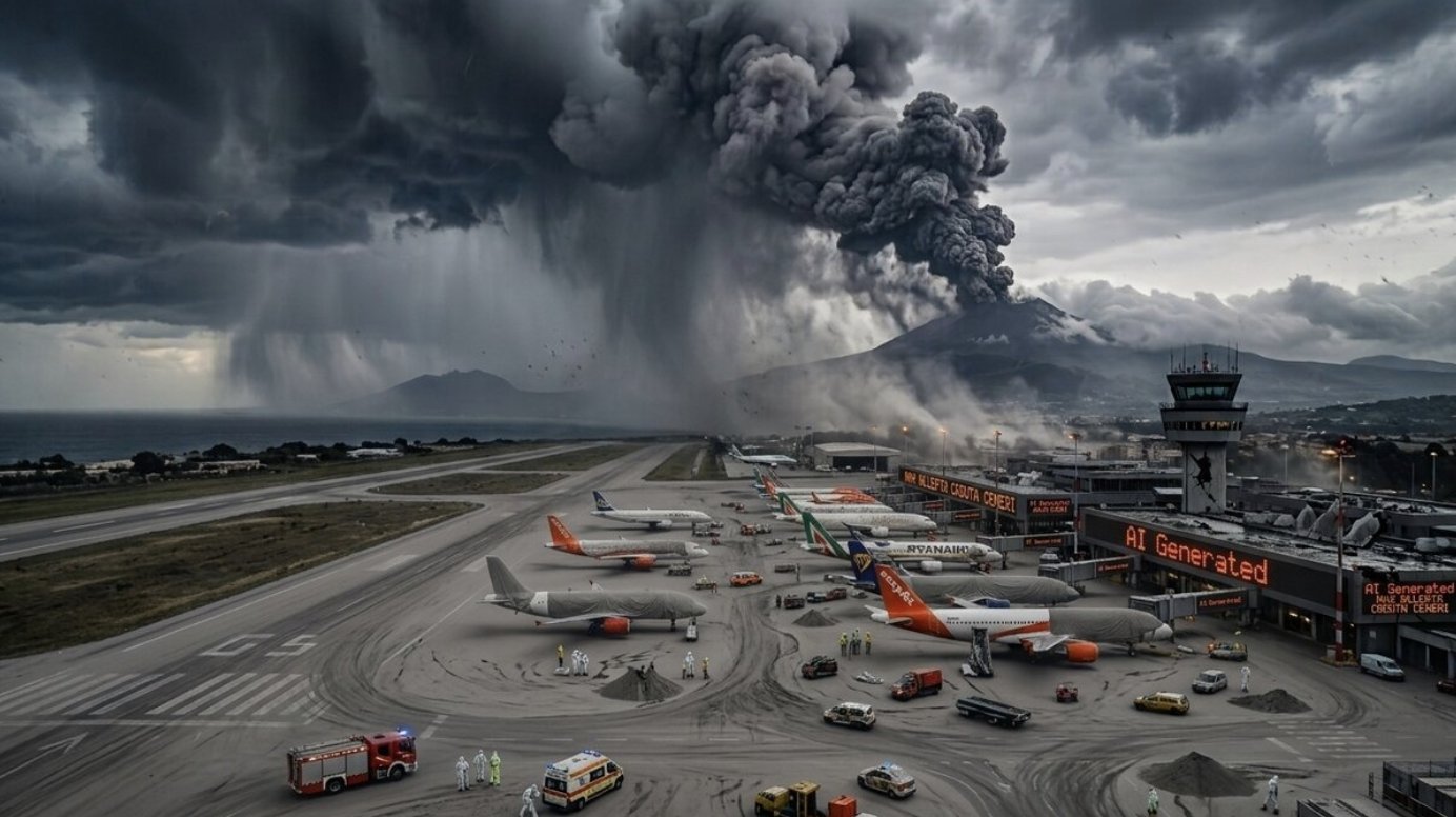 Su SudHiTech Catania, aeroporto bloccato dall’Etna, ma il rischio arriva anche dal mare