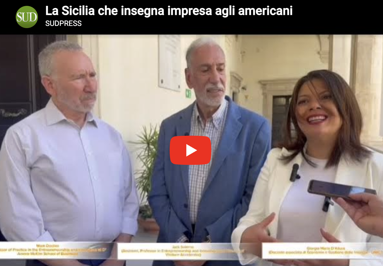 Su SudHiTech La Sicilia che insegna impresa agli americani