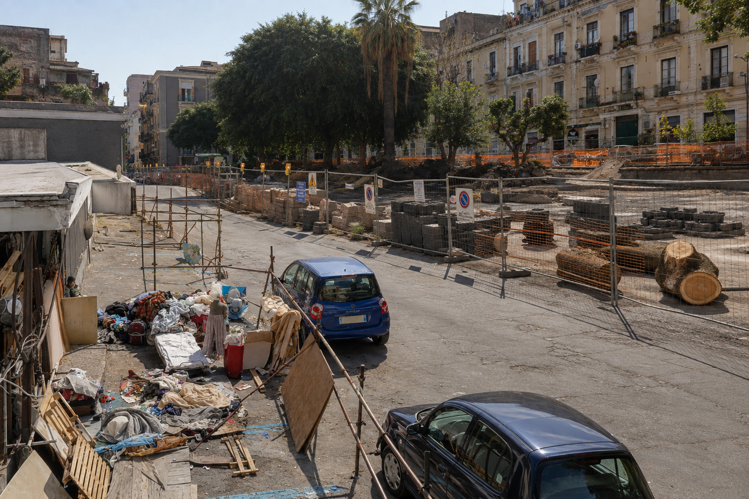 Catania, la città che sta tagliando tutte le radici: 3,9 milioni per piazza Lupo e appena 195 mq di verde