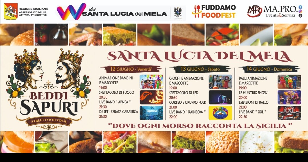 Su SudGusto Santa Lucia del Mela si prepara ad accogliere “Beddi Sapuri – Street Food Tour”