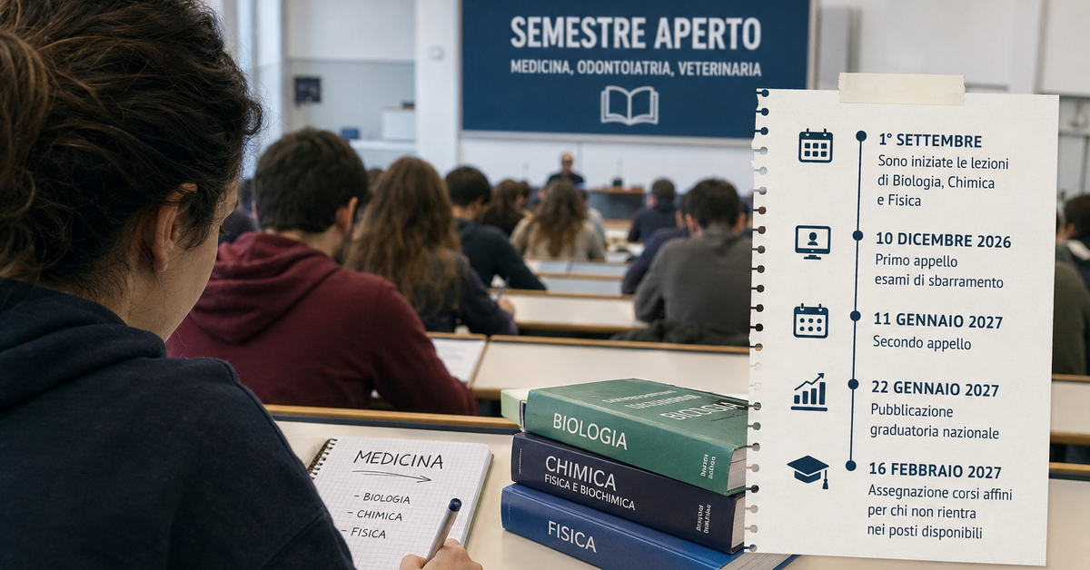 Su SudLIFE Medicina, è ripartito ieri il Semestre Aperto: al via il 2° anno della nuova selezione Su SudLIFE Medicina, è ripartito ieri il Semestre Aperto: al via il 2° anno della nuova selezione