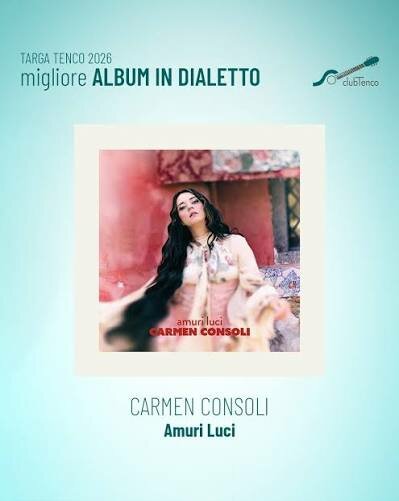 Su SudArte Targhe Tenco 2026, Caparezza vince il premio pi&ugrave; prestigioso. Carmen Consoli domina tra gli album in dialetto