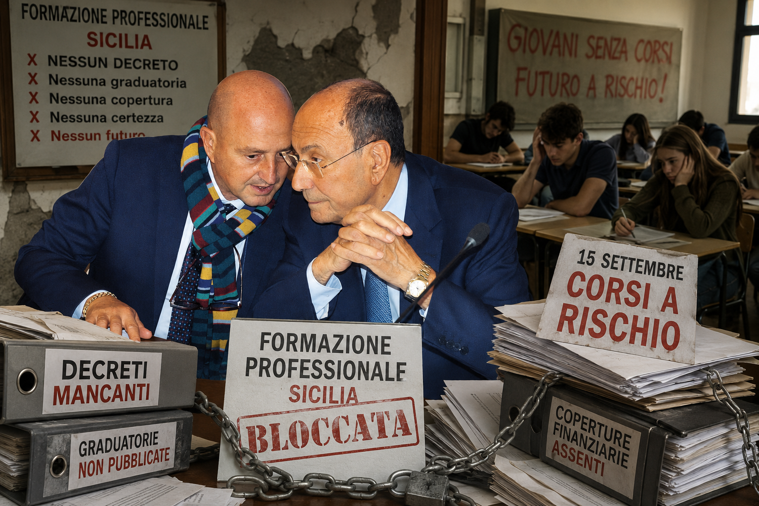Su SudPalermo Formazione professionale nel caos: i sindacati inchiodano il governo Schifani che anche qui macina disastri. «Il 15 settembre non si parte, Regione allo sbando»