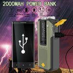 PRUNUS J-369 Radio Portatile Di Emergenza – FM/AM, Dinamo, Pannello Solare, Batteria 3000mAh, Torcia, Allarme SOS E Power Bank