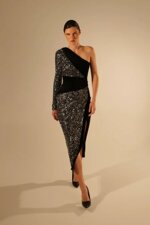abito-midi-monospalla-in-velluto-e-paillettes