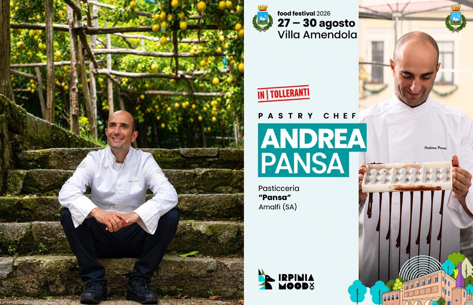 Irpinia Mood guarda alla Costiera Amalfitana: ad Avellino arriva Andrea Pansa con la nuova torta “Orizzonte”