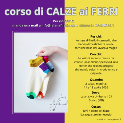 corso calze aprile 2026
