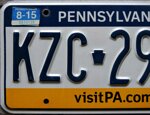 targa-auto-originale-stato-pennsylvania-serie-20062025-kzc2991