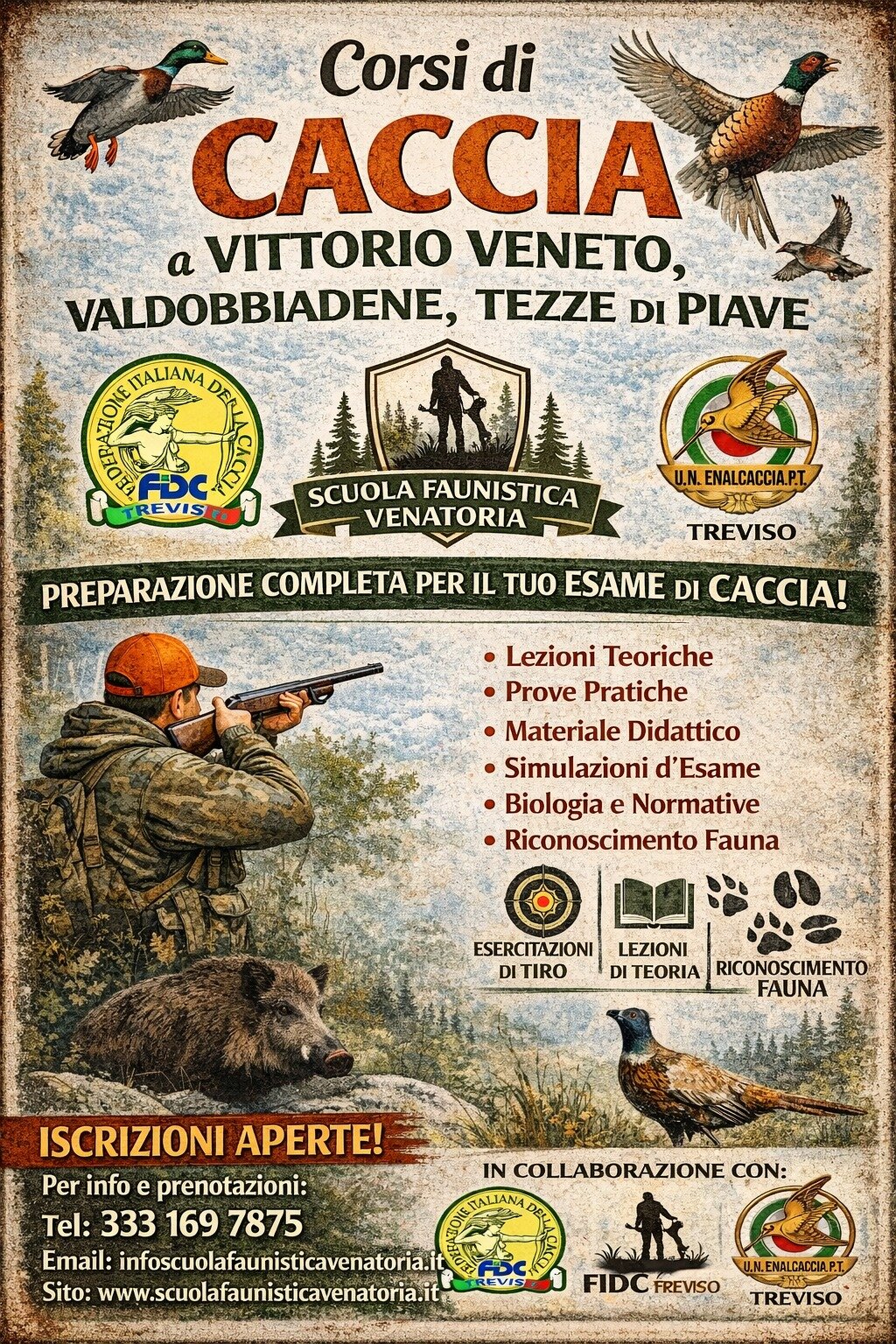 Corsi abilitazione all'esercizio venatorio 2026