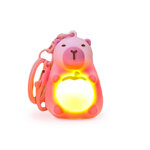 luce-portachiavi-capibara-rosa