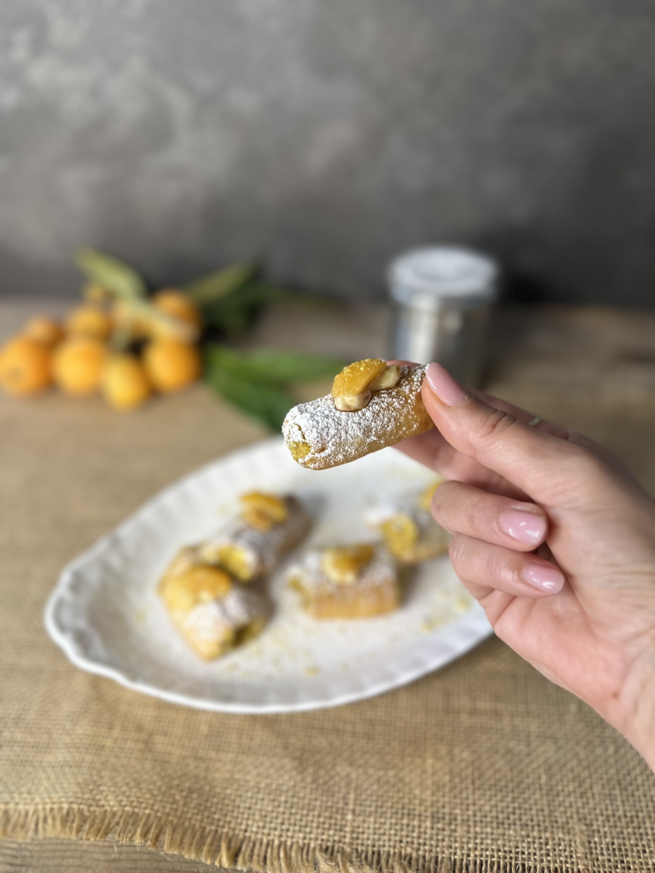 Cannoncini Di pasta frolla farciti