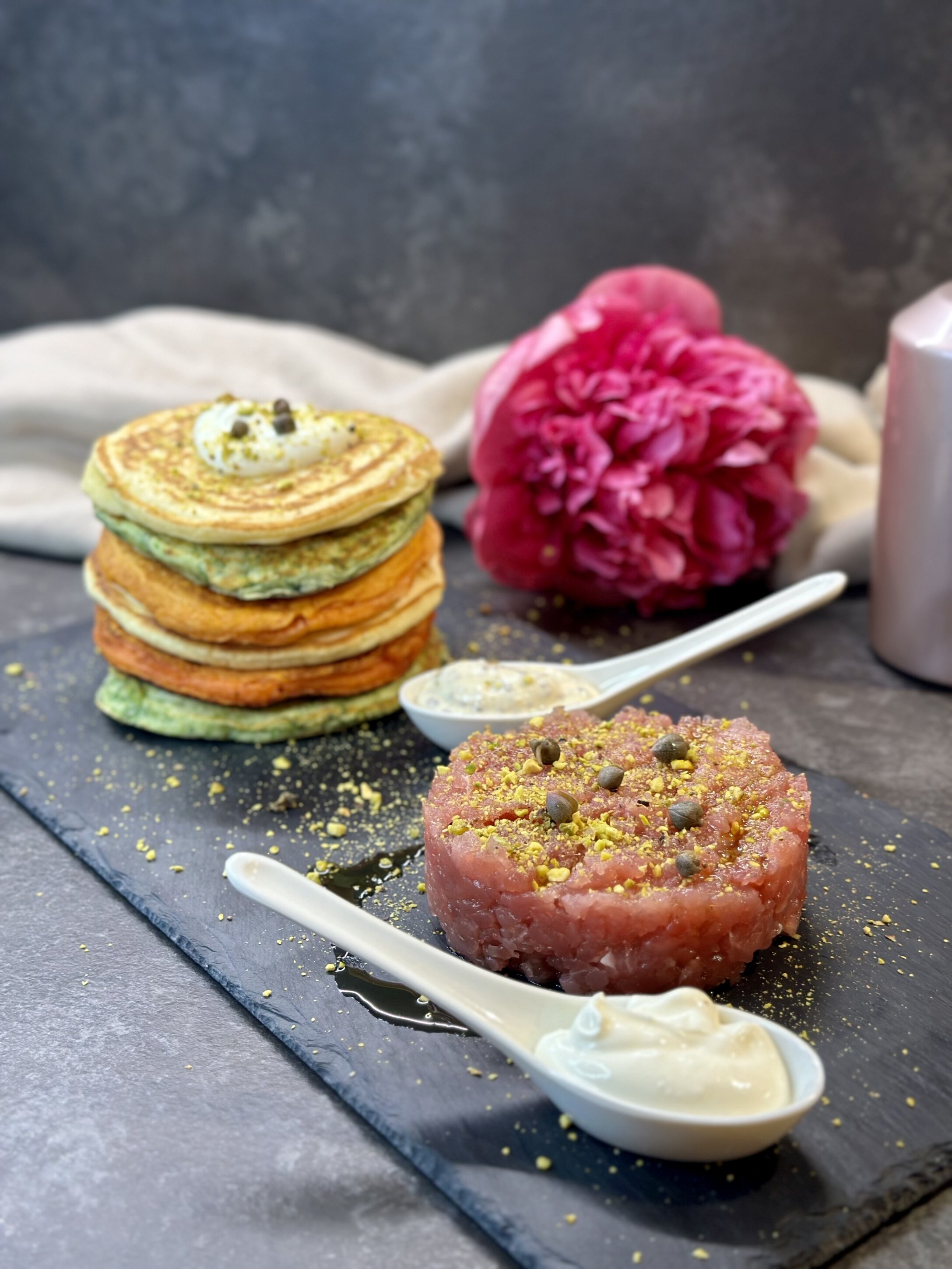 Pancakes salati con le verdure