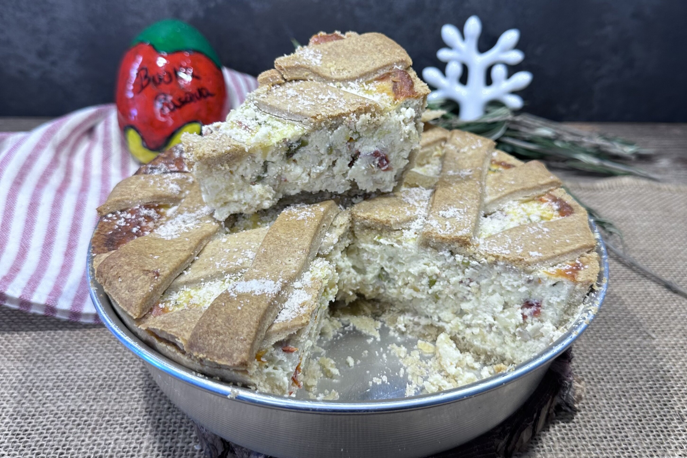 Pastiera rustica con caciocavallo