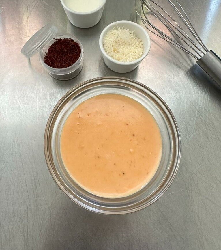 Crema di parmigiano:ricetta saporita allo zafferano