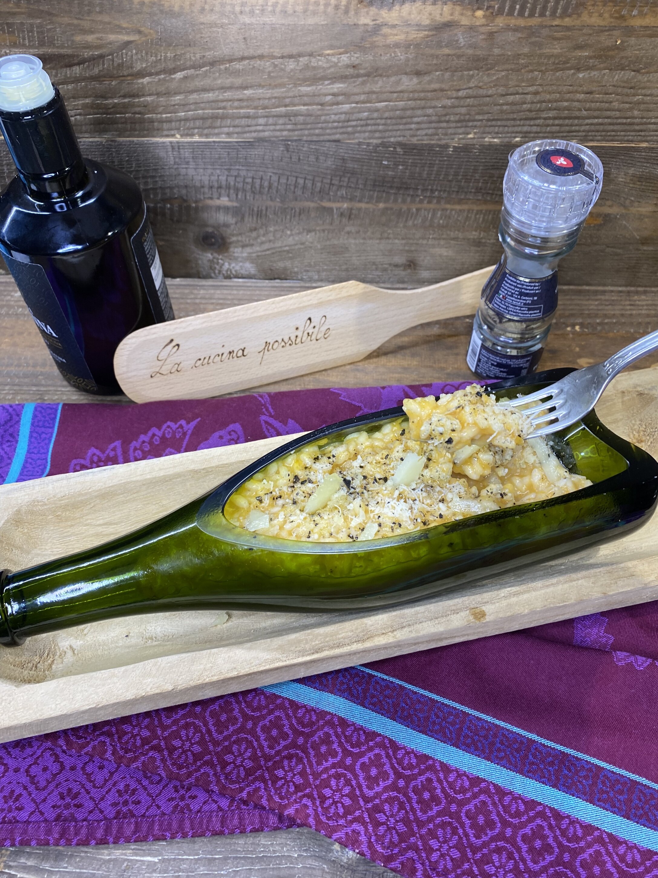 Risotto con la Zucca Pecorino e Tartufo
