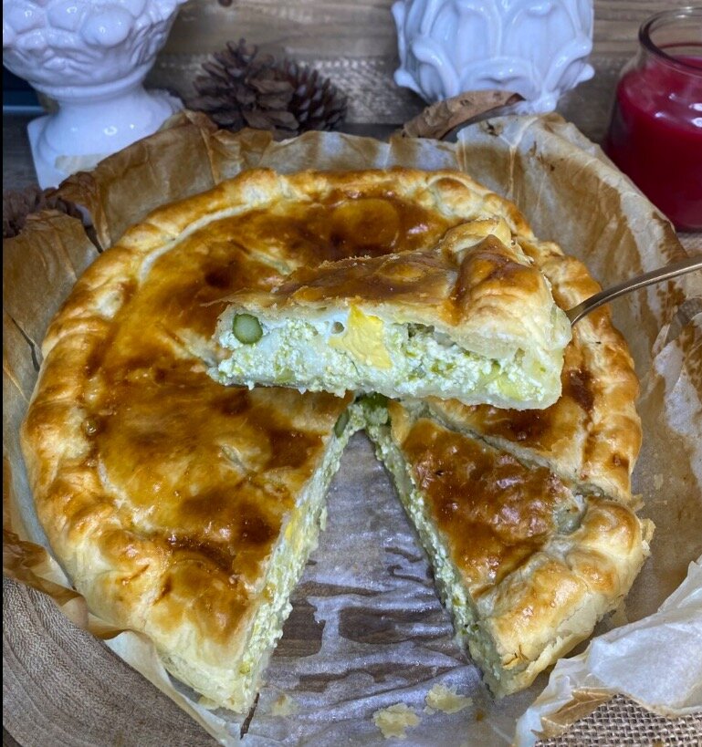 Torta Pasqualina Asparagi e Uova di Quaglia