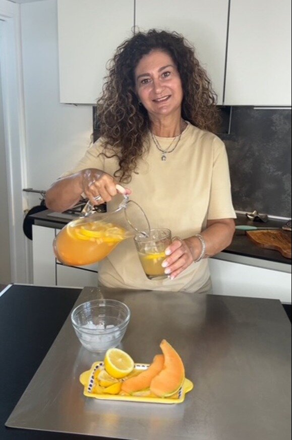 Acqua dissetante con melone e limone