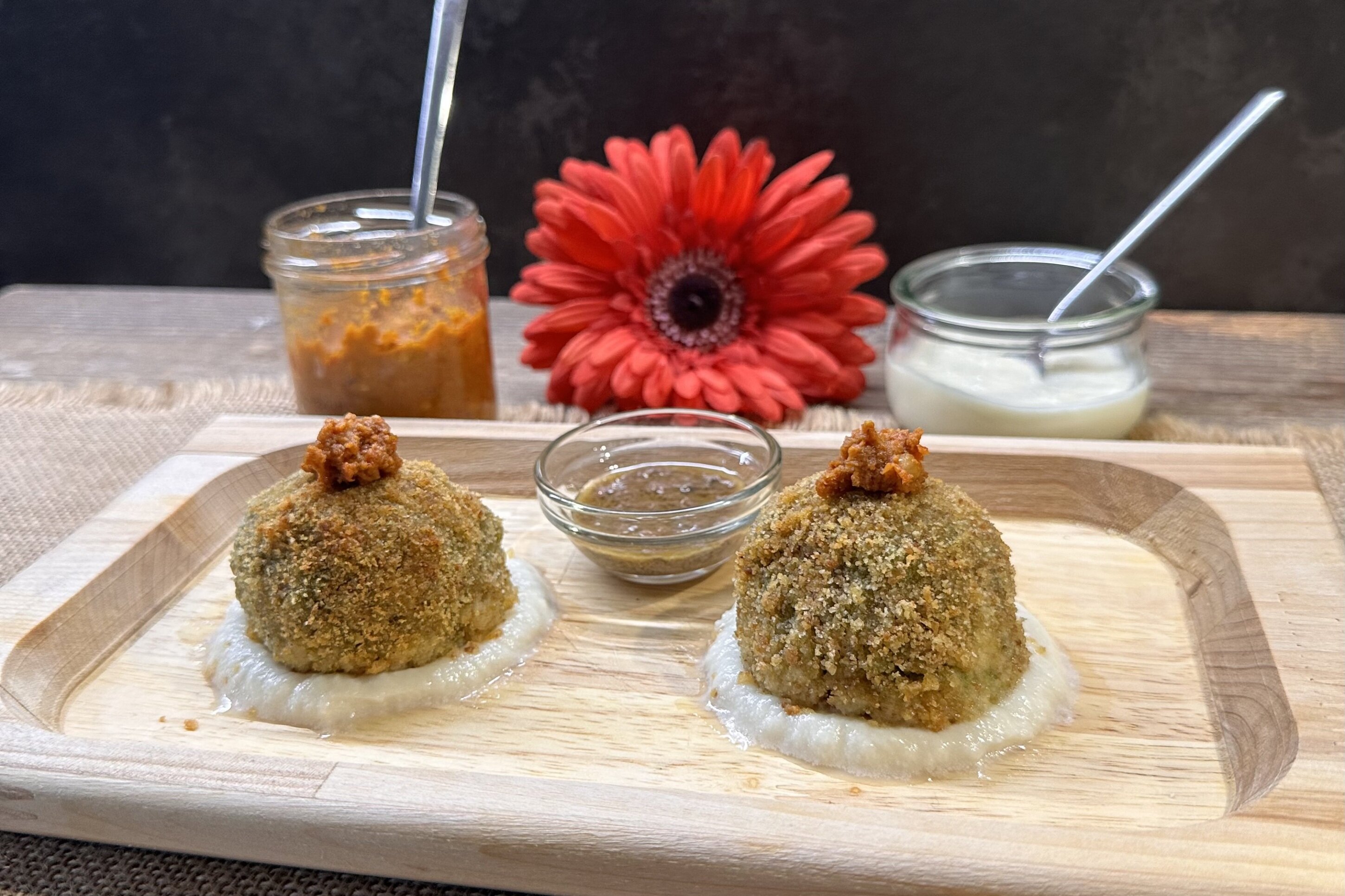 Polpette di risotto con le rape