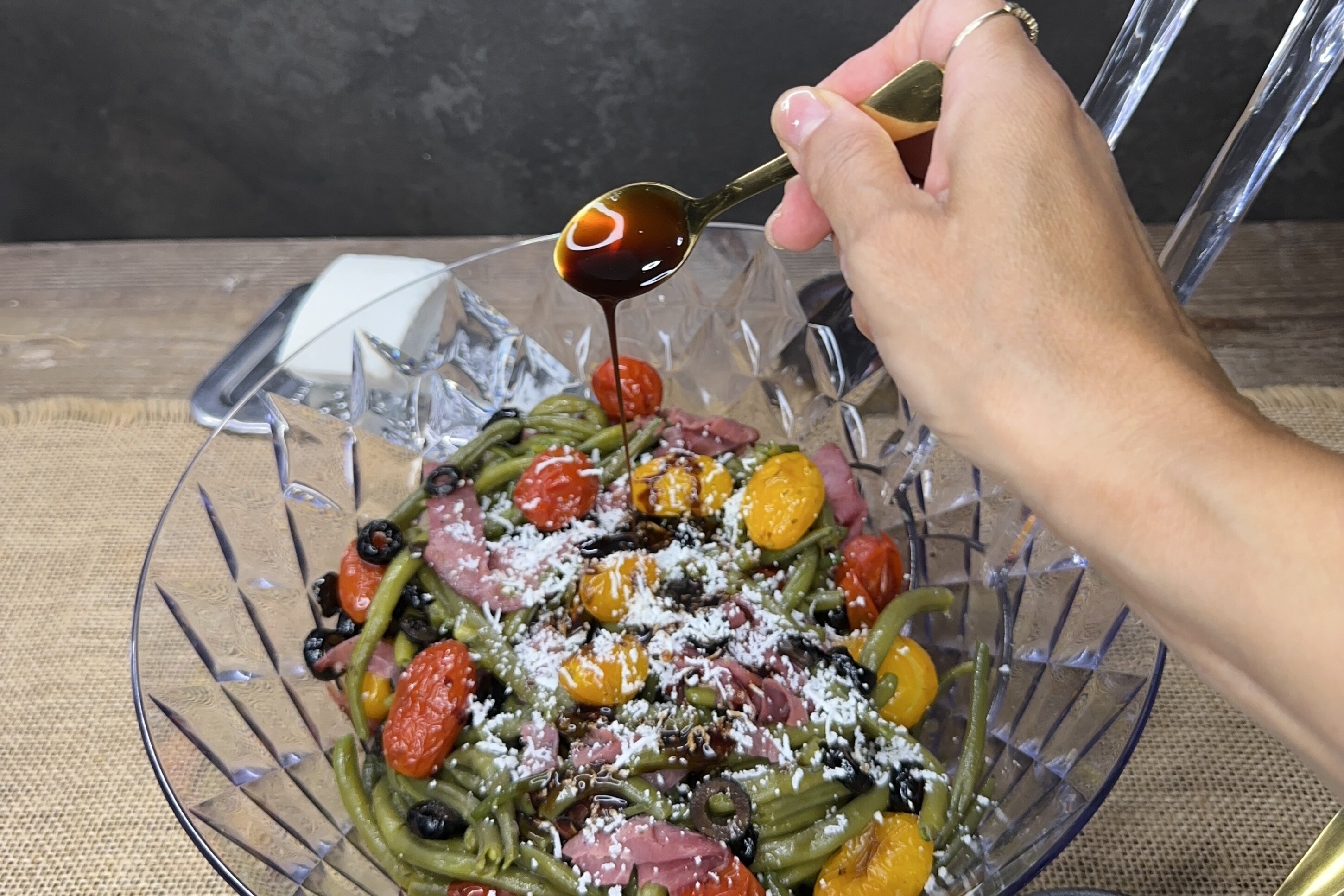 Insalata di fagiolini gustosa Insalata di fagiolini gustosa
