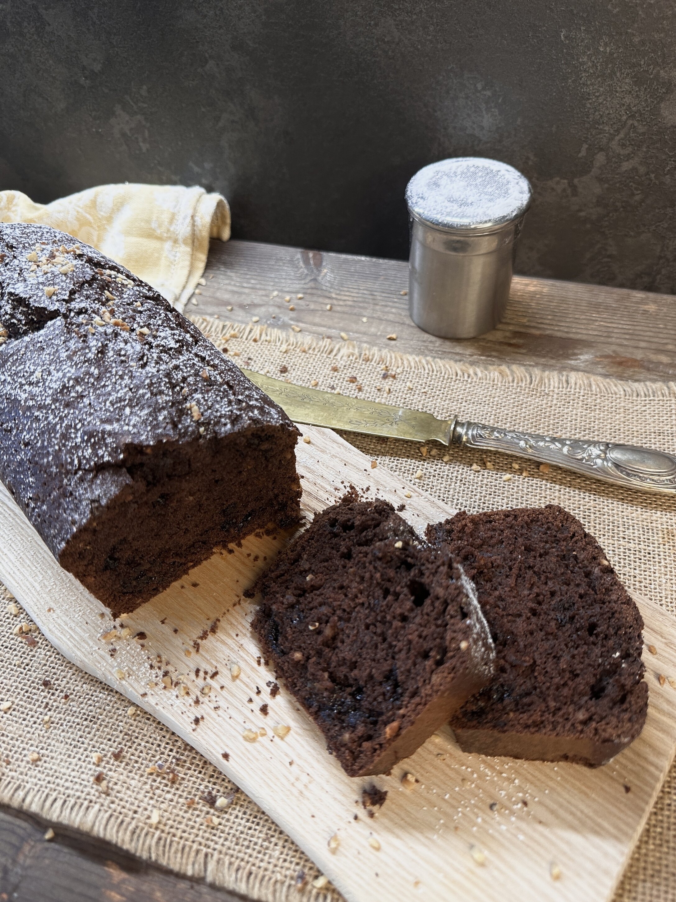 PlumCake cacao e granella di nocciole
