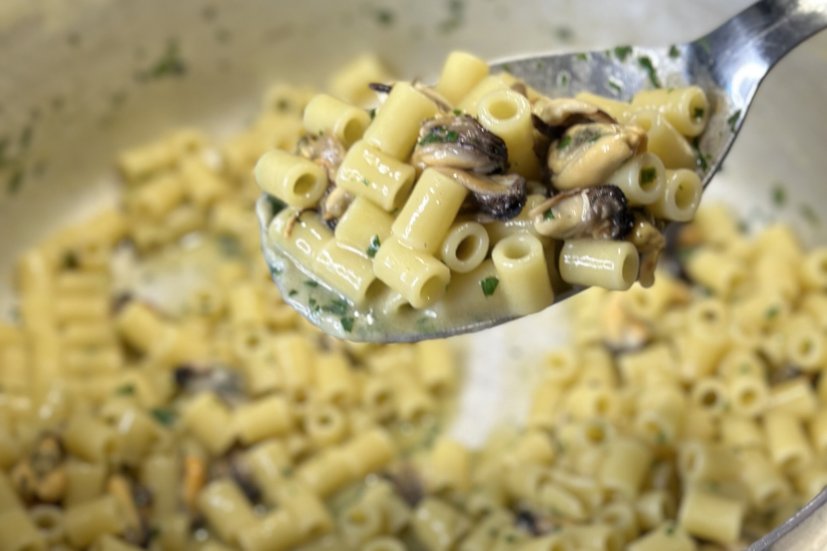 Tubettoni cozze e pecorino