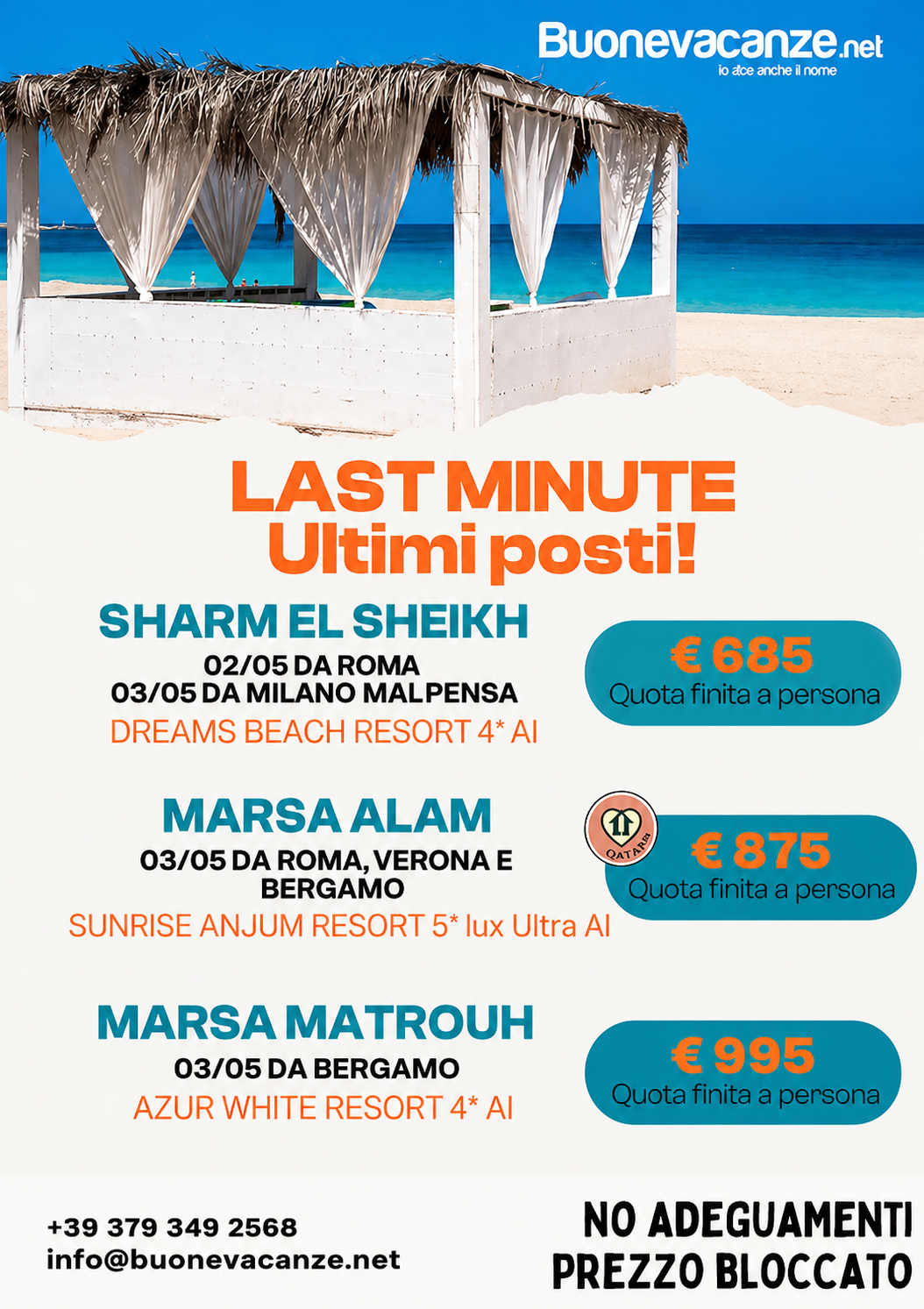 Last Minute 1&deg; MAGGIO