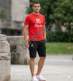 kit-composto-da-shirt-square-rosso-e-bermuda-cargo-nero