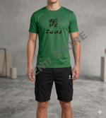 kit-composto-da-shirt-square-verde-e-bermuda-cargo-nero