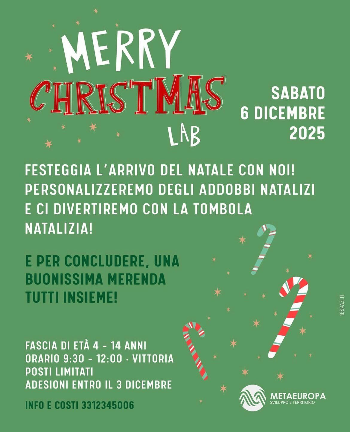 Il Merry Christmaz LAB della Cooperativa sociale Metaeuropa
