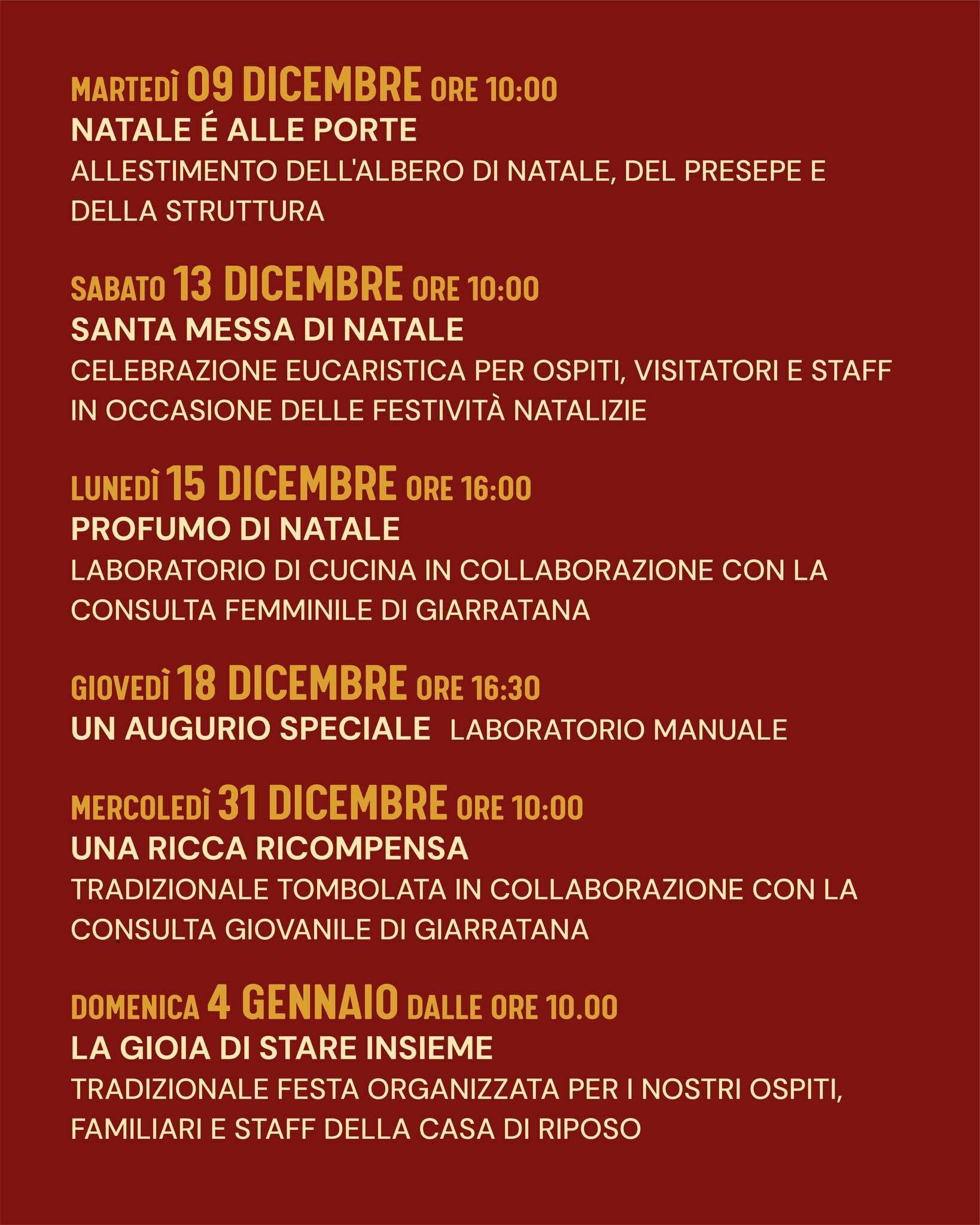 Santa Messa di Natale della Cooperativa Sociale Metaeuropa