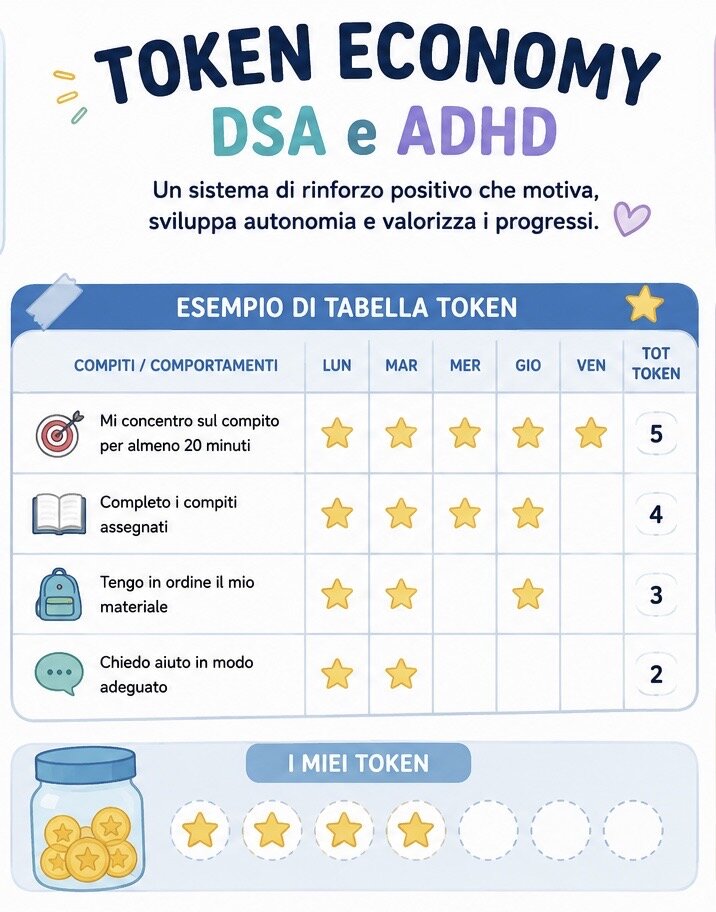 Token Economy: uno strumento efficace per bambini e ragazzi con ADHD e DSA