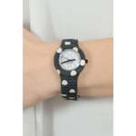 orologi-unisex-32-millimetri-solo-tempo-bianco-a-pois-e-tessuto-e-silicone-nero-e-bianco-pois-hwu0421-hip-hop