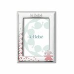 cornice-rosa-sagome-bimba-e-cuori-9x13-lbc014-le-bebe