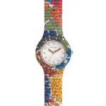 orologio-unisex-32-millimetri-solo-tempo-bianco-con-numeri-e-silicone-con-fiori-flora-electric-blue-hwu1300-hip-hop