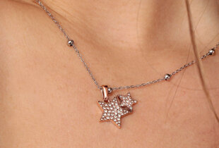 Collana Morellato Tesori: Argento 925 Riciclato Con Zircone Rosso, Regalo Donna