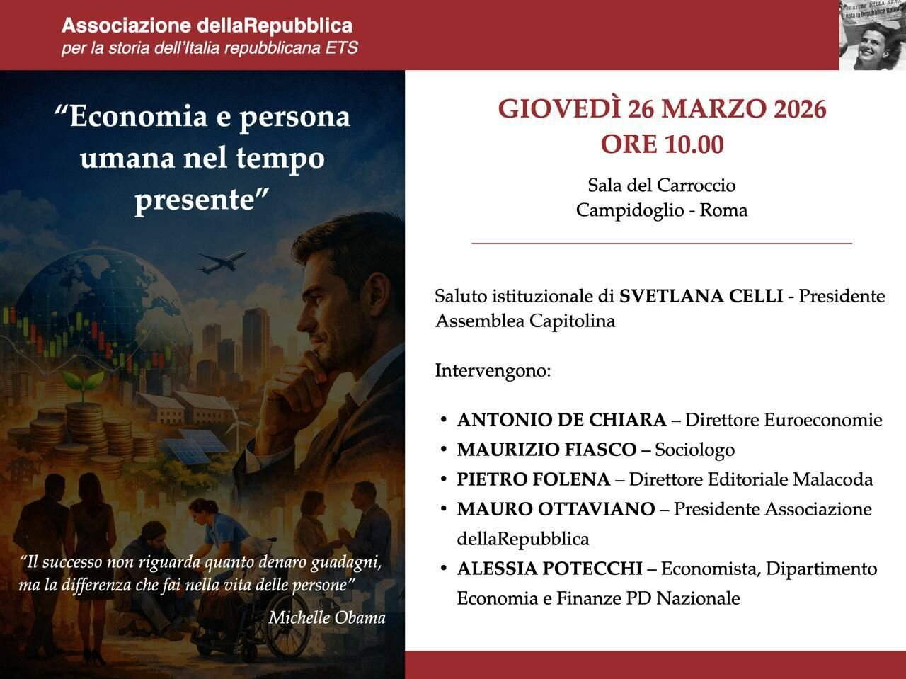 Economia e persona umana nel tempo presente. Incontro a Roma su progresso sociale e bene comune