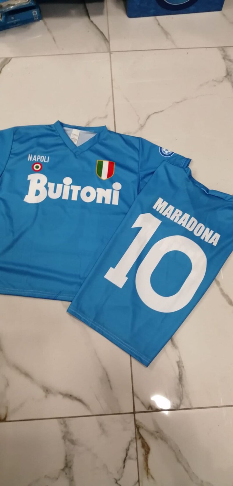 MAGLIA HOME NAPOLI ENNERRE N15 1987 1988 COTONE