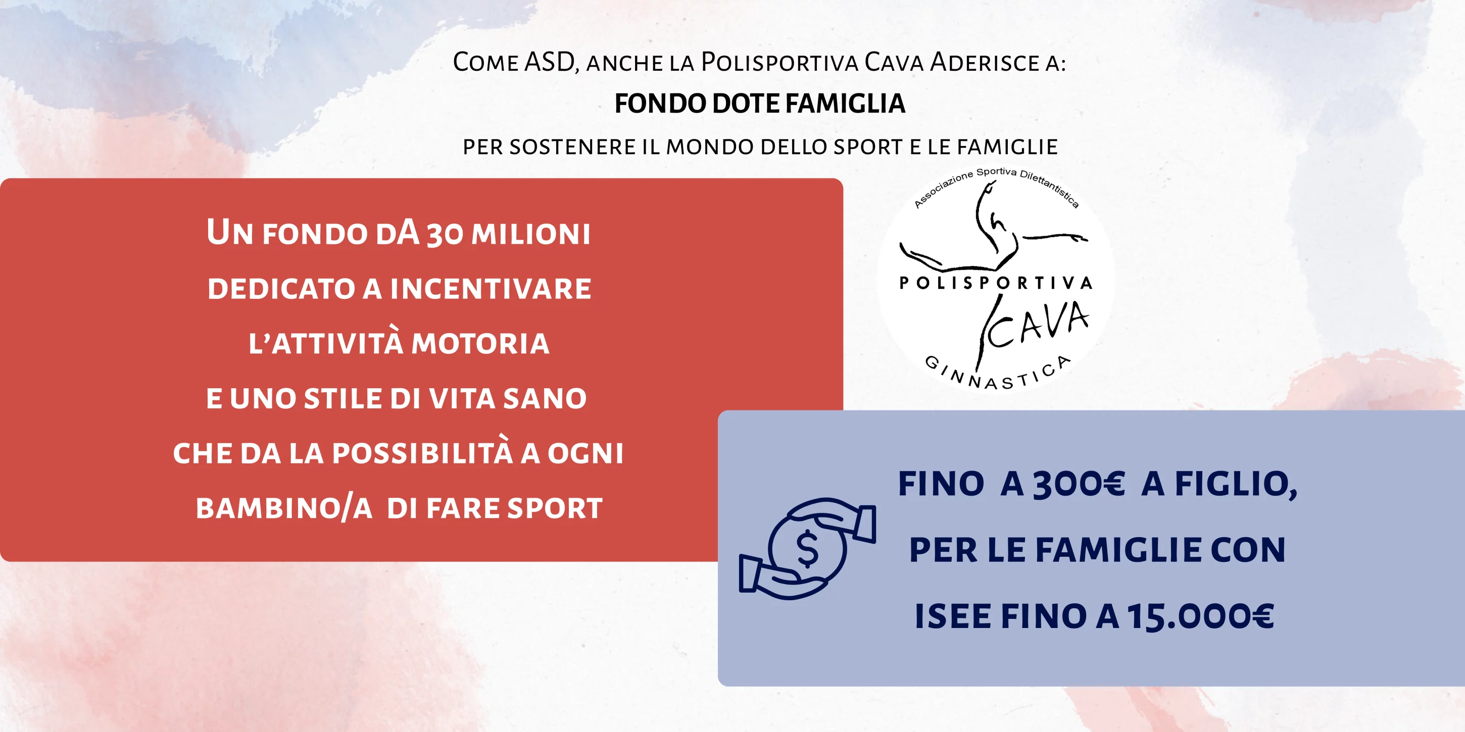 Fondo Dote Famiglia Polisportiva Cava Ginnastica