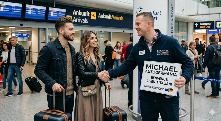 accoglienza clienti in aereoporto michael autogermania