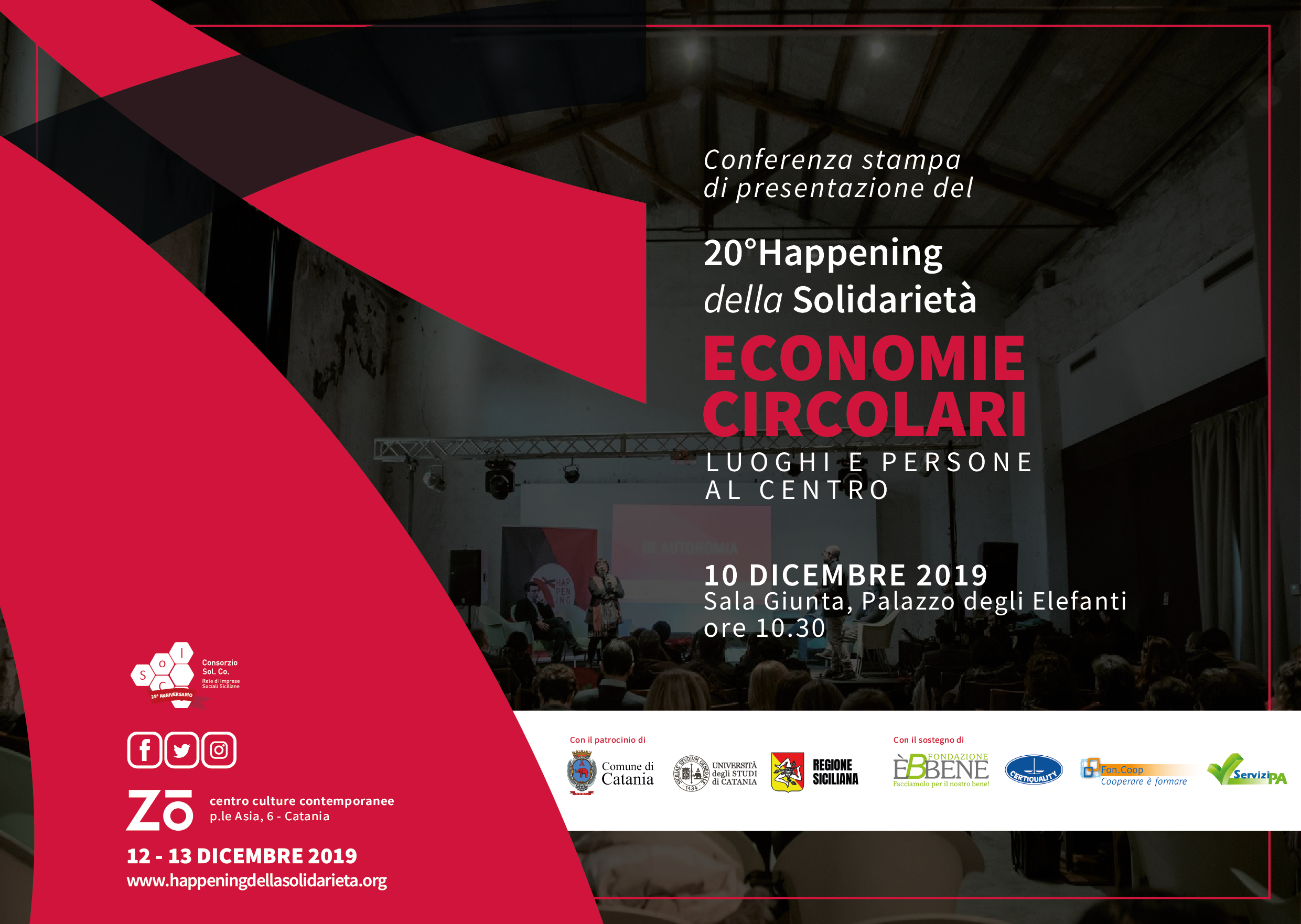Happening della Solidarietà, martedì 10 dicembre a Palazzo degli Elefanti la conferenza di presentazione della 20°edizione Happening della Solidarietà, martedì 10 dicembre a Palazzo degli Elefanti la conferenza di presentazione della 20°edizione