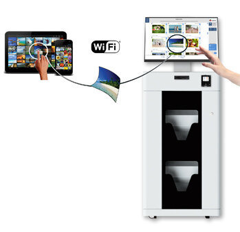 Send photo from phone to Self Service photo kiosk