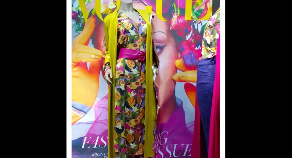 Allestimento vetrina negozio abbigliamento a Roma