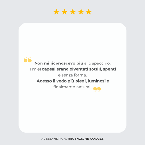 capelli non più spezzati da quando uso i loro prodotti. colorazioni meravigliose, capelli ritornati sani come non mai, personale affabile e gioioso (6)