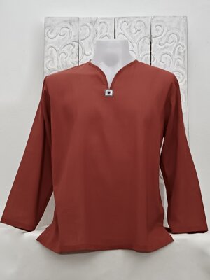 camicia-cotone-tai-ruggine