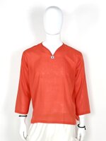camicia-cotone-tai-arancio