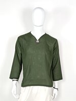 camicia-cotone-tai-verde-scuro