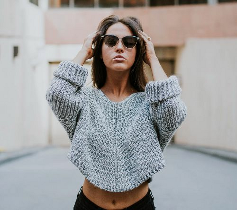 Maglione corto lavorato a maglia grigio di Proenza Schouler, €502 |  farfetch.com | Lookastic