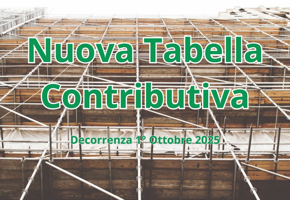 Tabella Contributiva decorrenza 01/10/2025