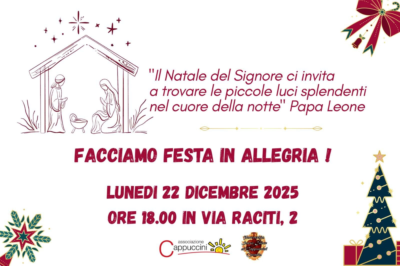 Festa di Natale ai Cappuccini - Dicembre 2025