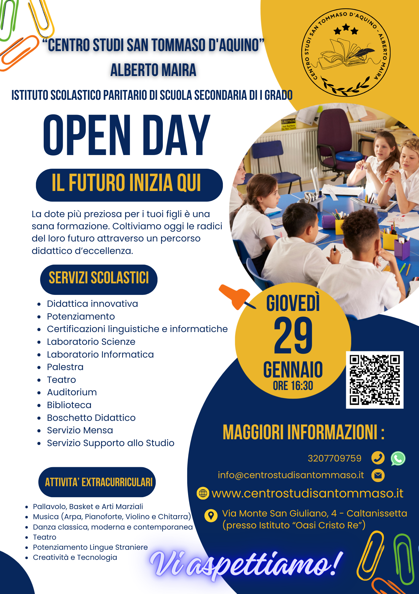 Una Nuova Alba per la Nostra Scuola: Nasce il Centro Studi “San Tommaso d’Aquino – Alberto Maira